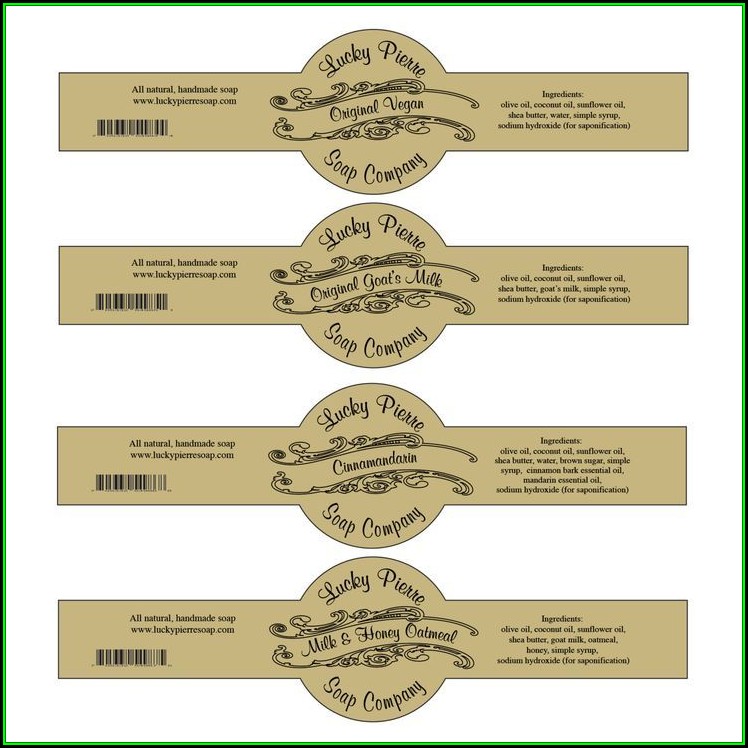 Cigar Band Soap Label Template Free