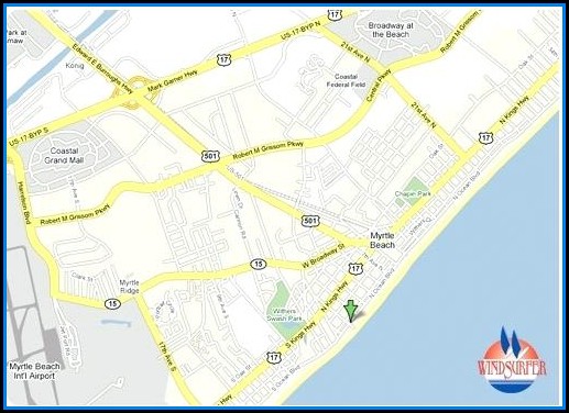 Google Map Of Myrtle Beach Hotels