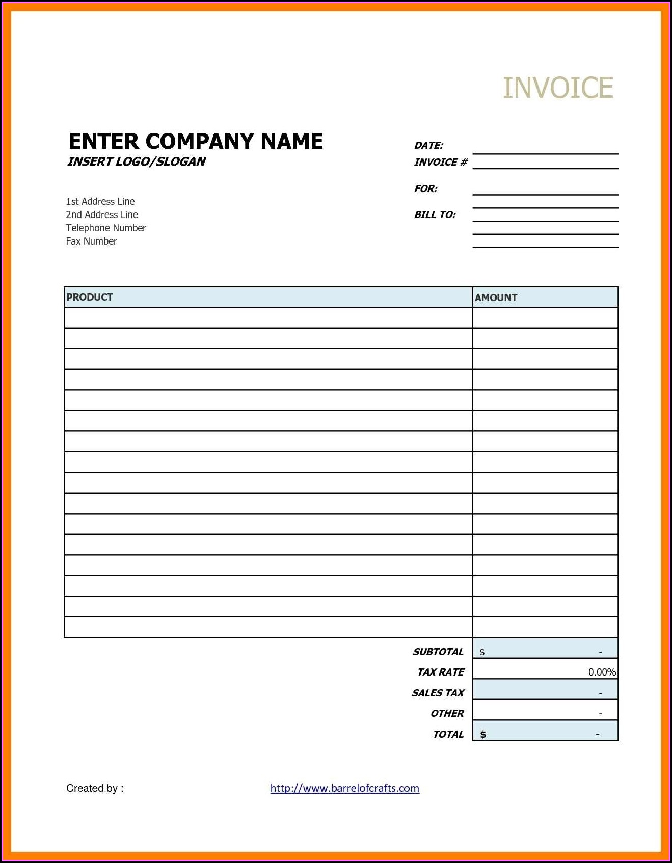 Contractor Invoice Template Google Docs Form Resume Examples 