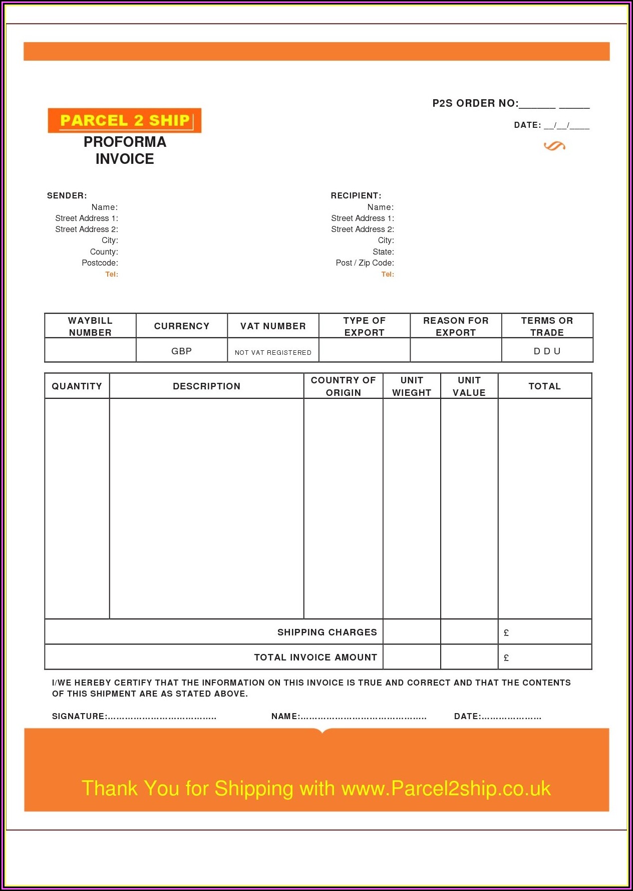 Contractor Invoice Template Uk