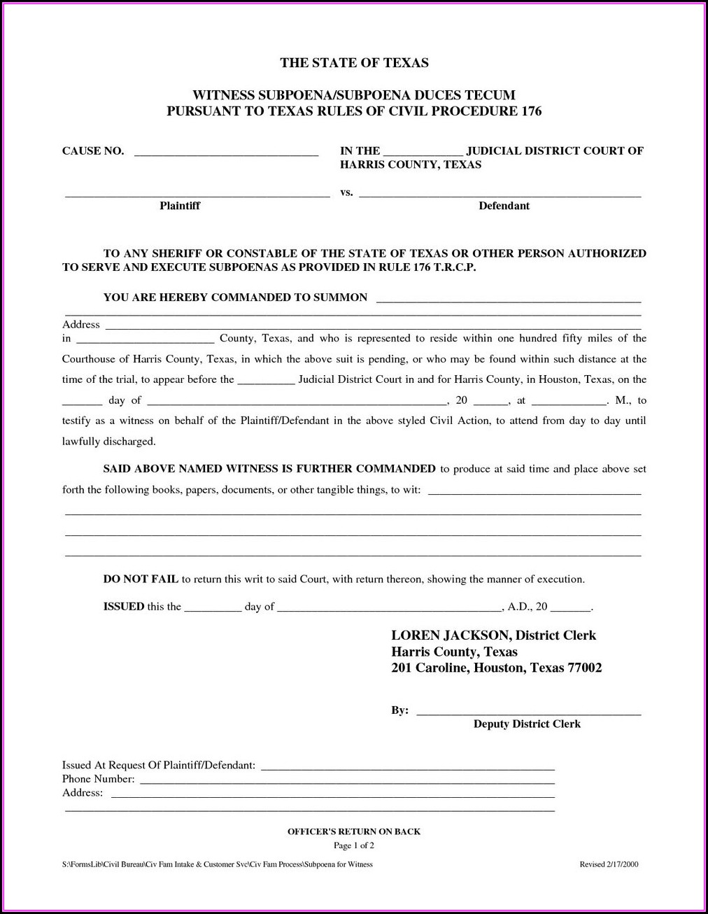 Divorce Forms In Texas Free