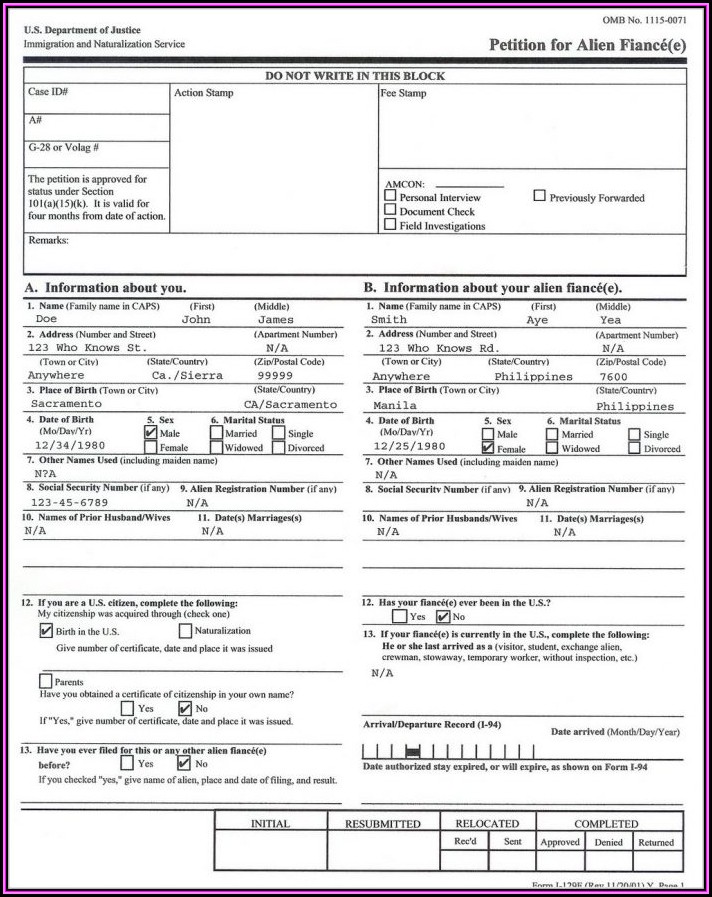 Fiance Visa Application Form Uk