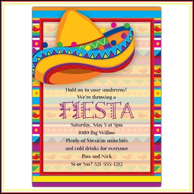Fiesta Invitation Template Free Download