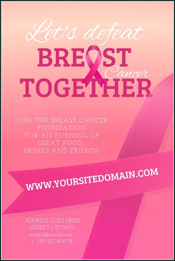 Free Breast Cancer Fundraiser Flyer Templates