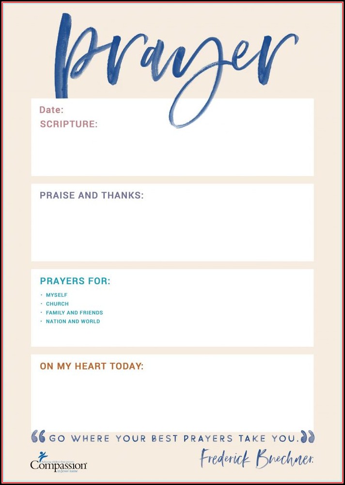 Free Catholic Prayer Card Template