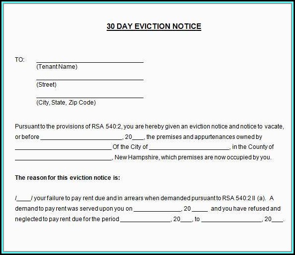 Free Eviction Notice Template California