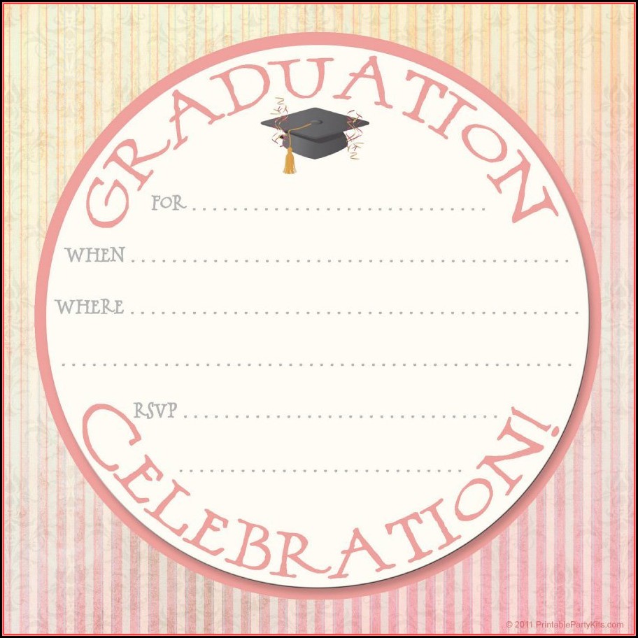 Free Graduation Party Invitation Templates For Photoshop
