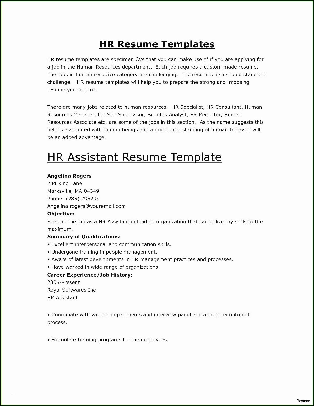 Highest Rated Resume Templates