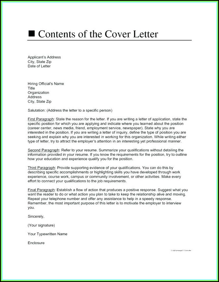 How To Make A Cover Letter For A Resume In Canada