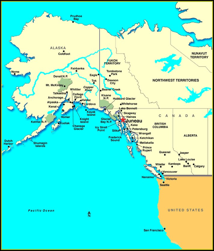 Map Juneau Ak