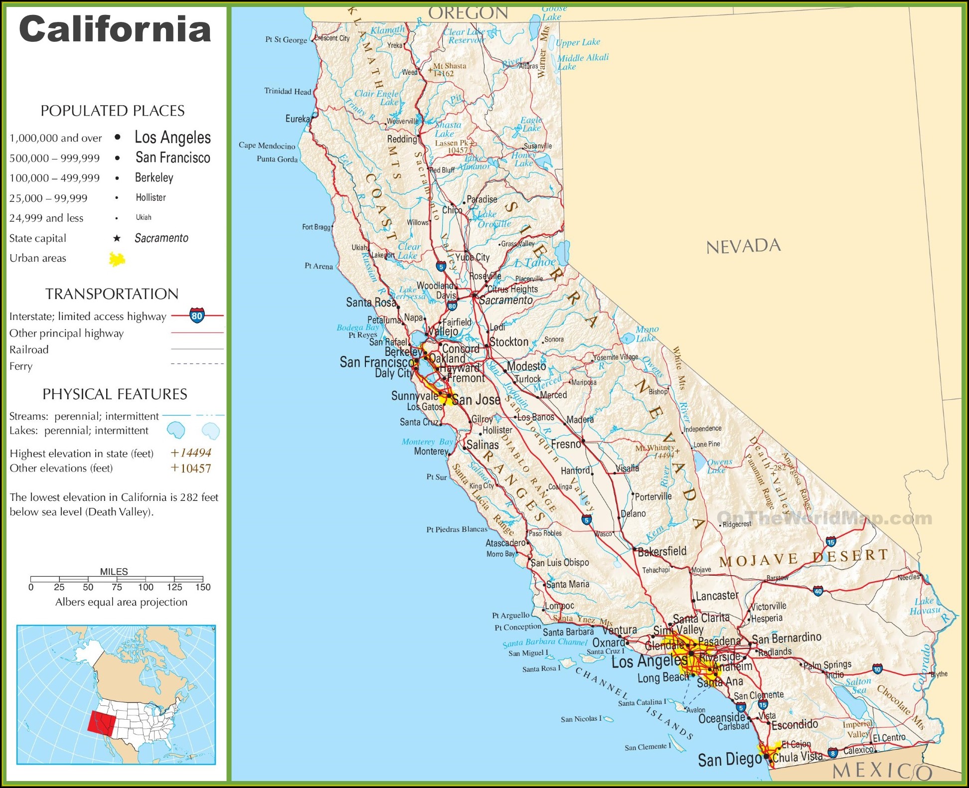 Map Of California Freeways