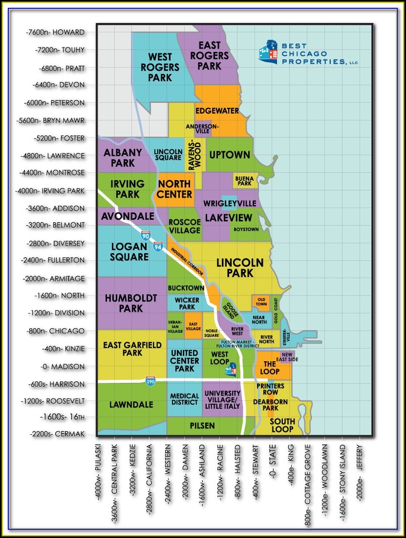Map Of Chicago Neighborhoods With Zip Codes - map : Resume Examples #QJ9eN4RYmy