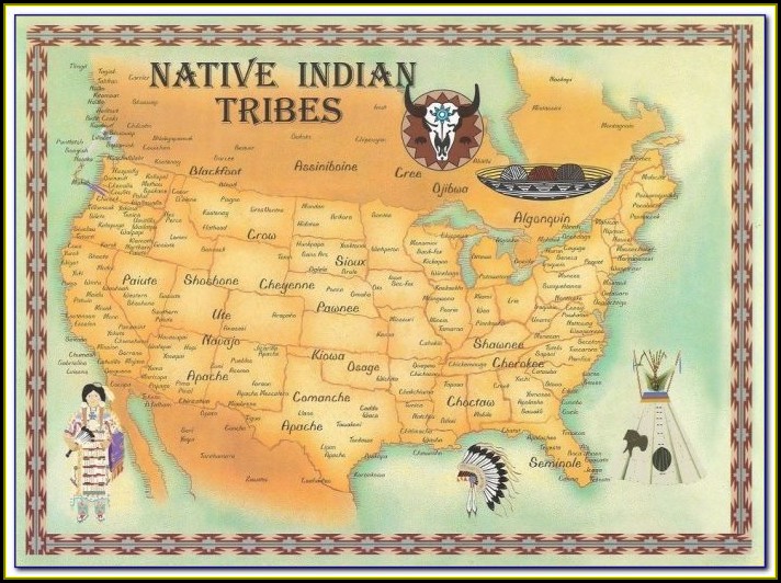 Map Of Native American Tribes In The Us