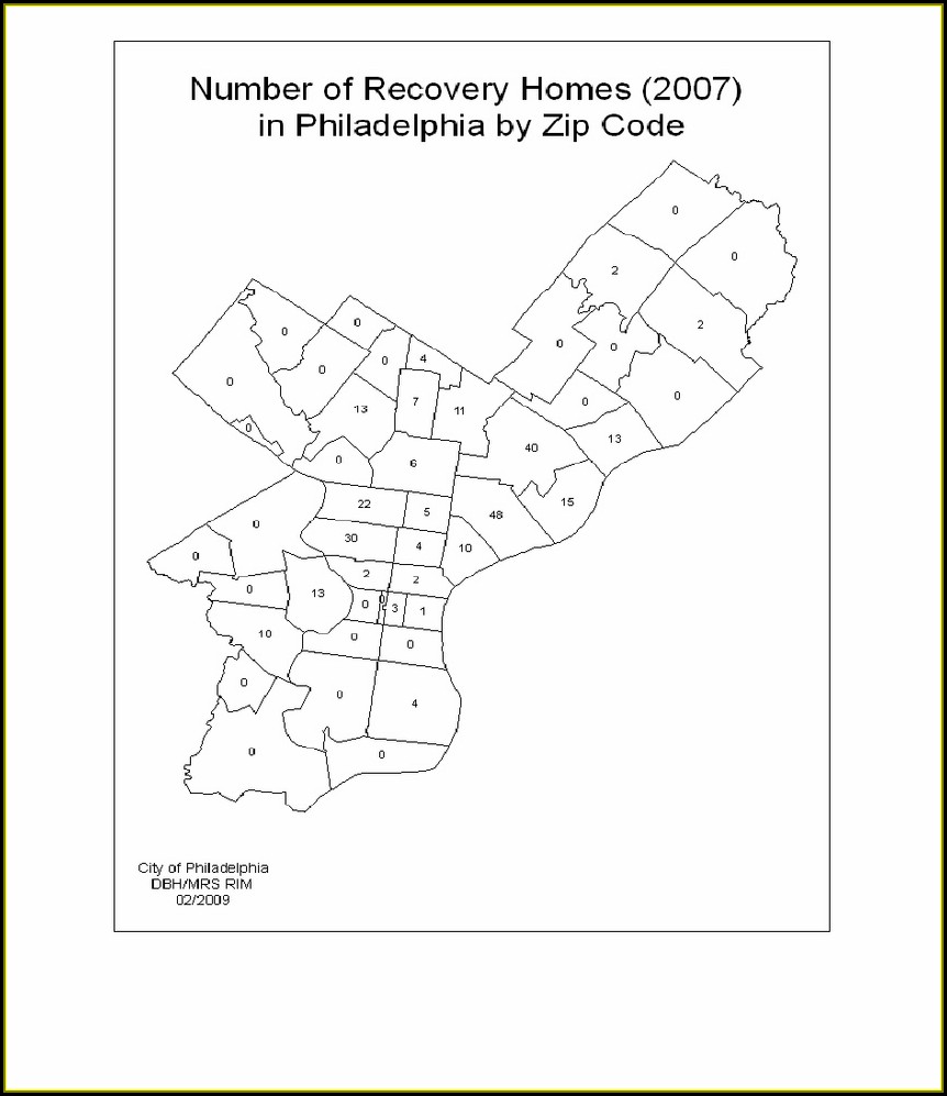 Map Of Philadelphia By Zip Code