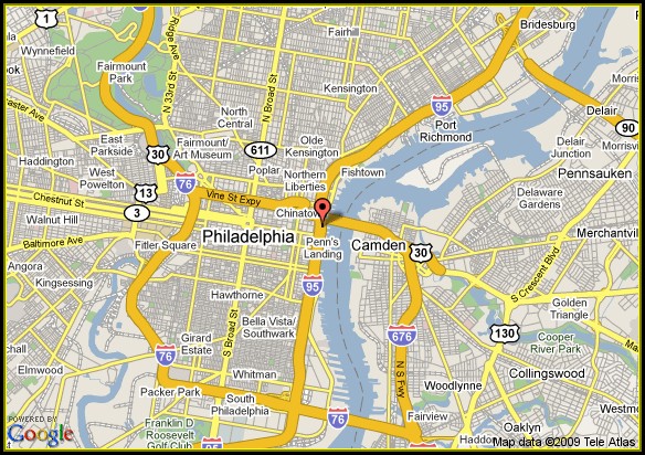 Map Of Philadelphia Historic Area