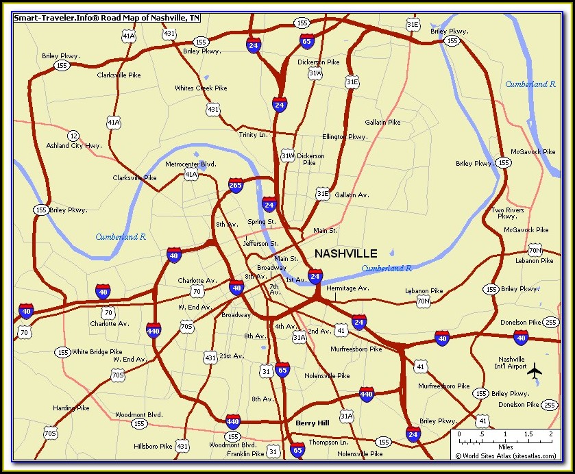 Maps Of Nashville Tn