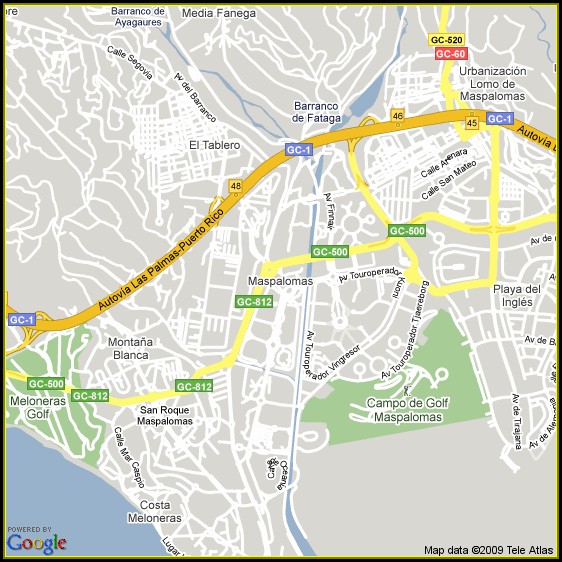 Maspalomas Hotels Map