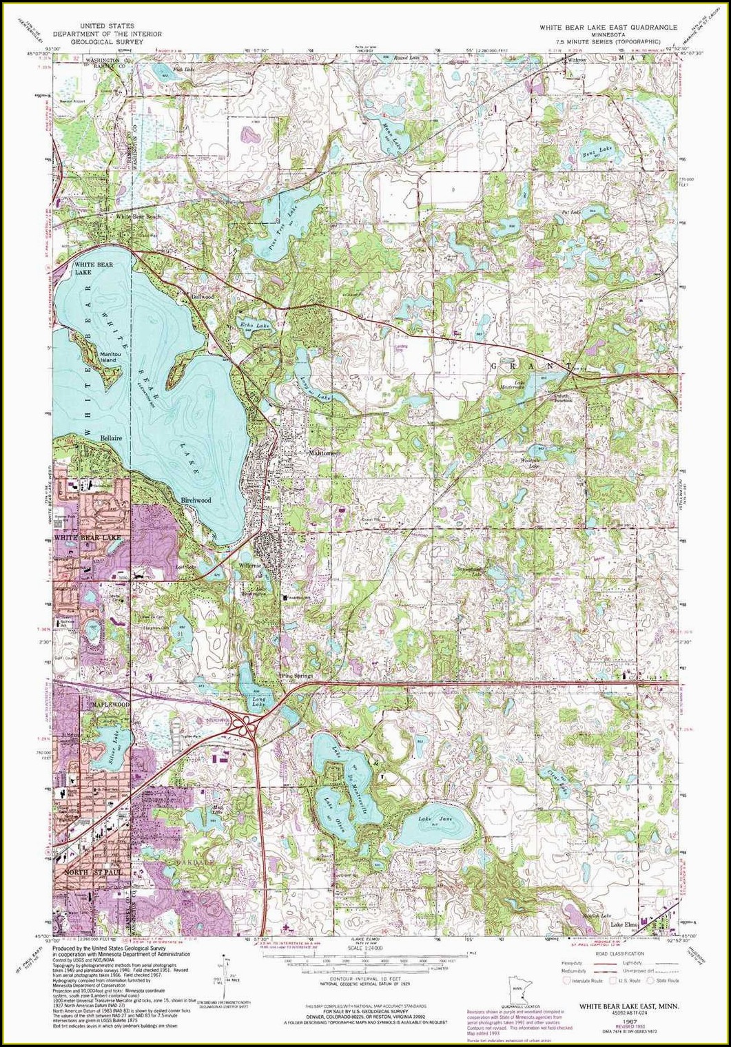 Minnesota Lake Maps For Sale