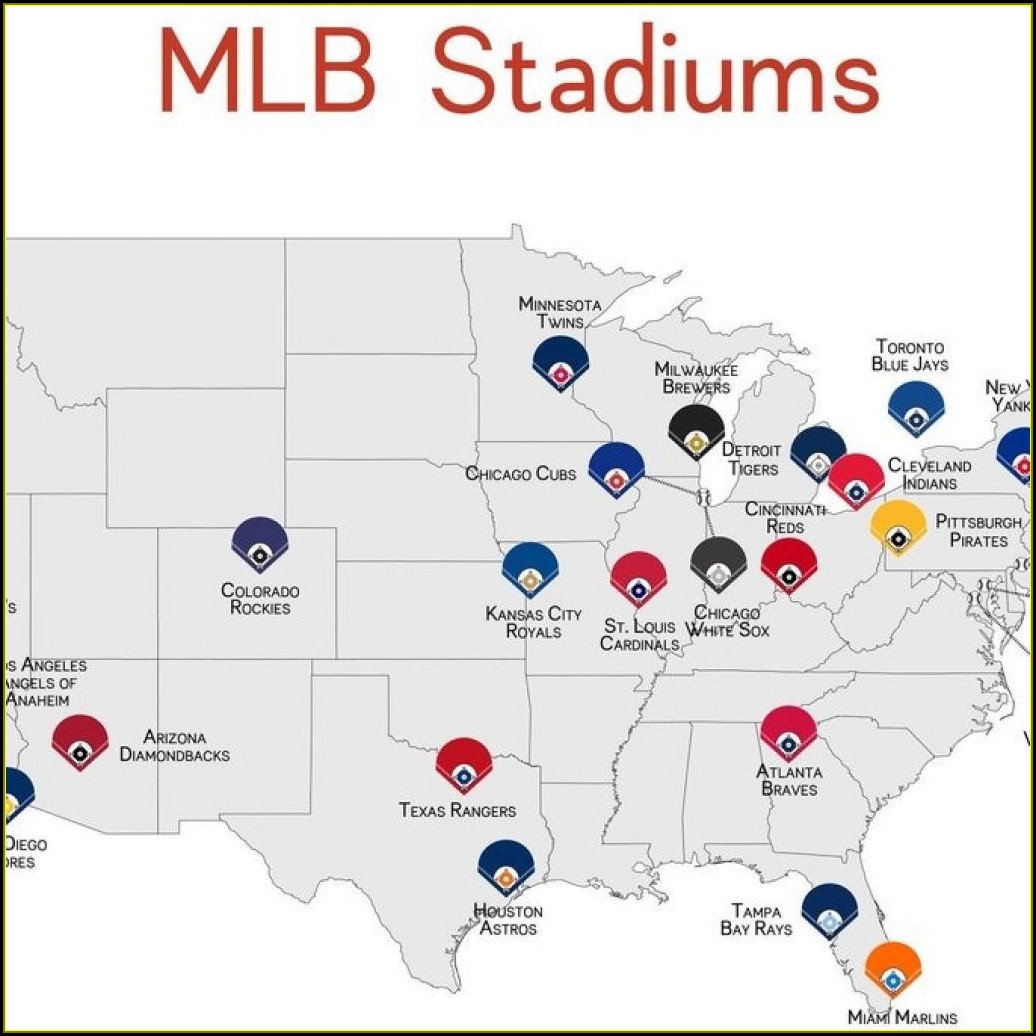 Mlb Ballparks Map
