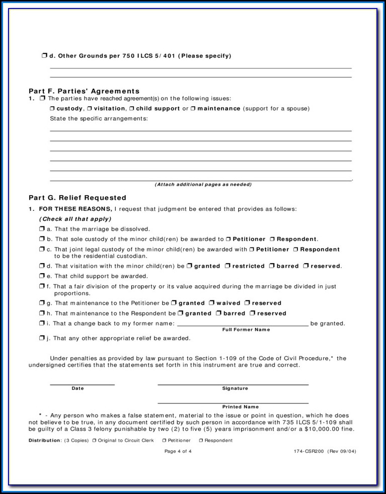 Franklin County Ohio Dissolution Of Marriage Forms