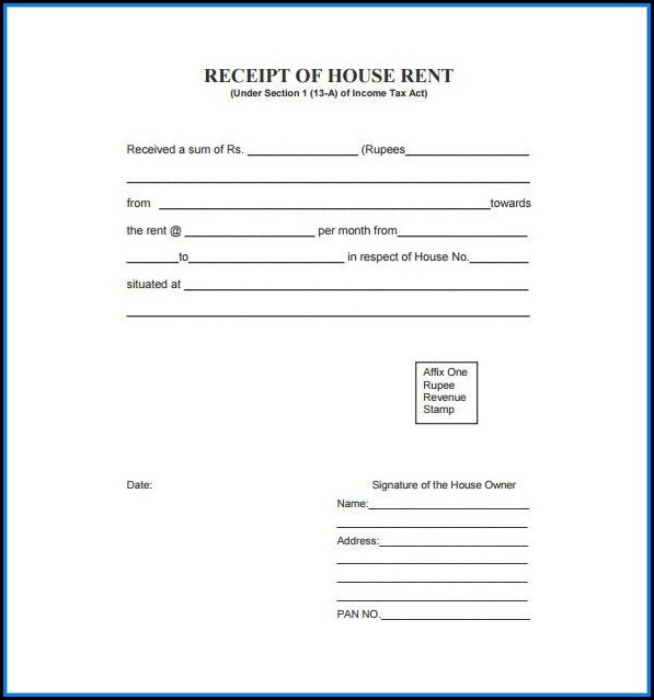 Free Download Rent Receipt Format Pdf