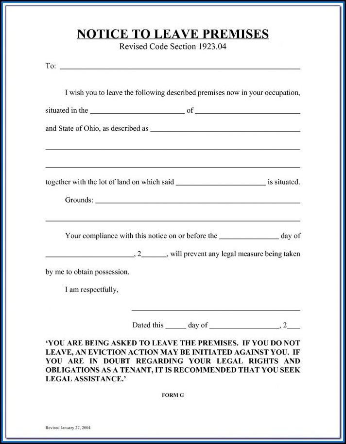 Free Illinois Eviction Notice Form