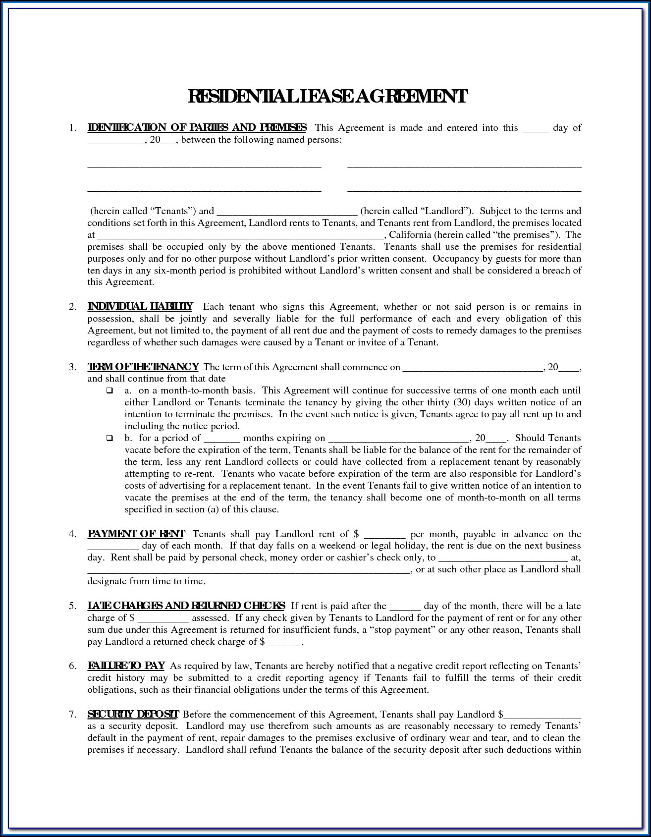 Free Printable Rental Agreement Forms In Spanish Form Resume 