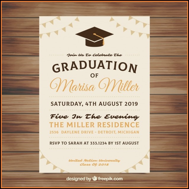 Graduation Invitation Template Download Free