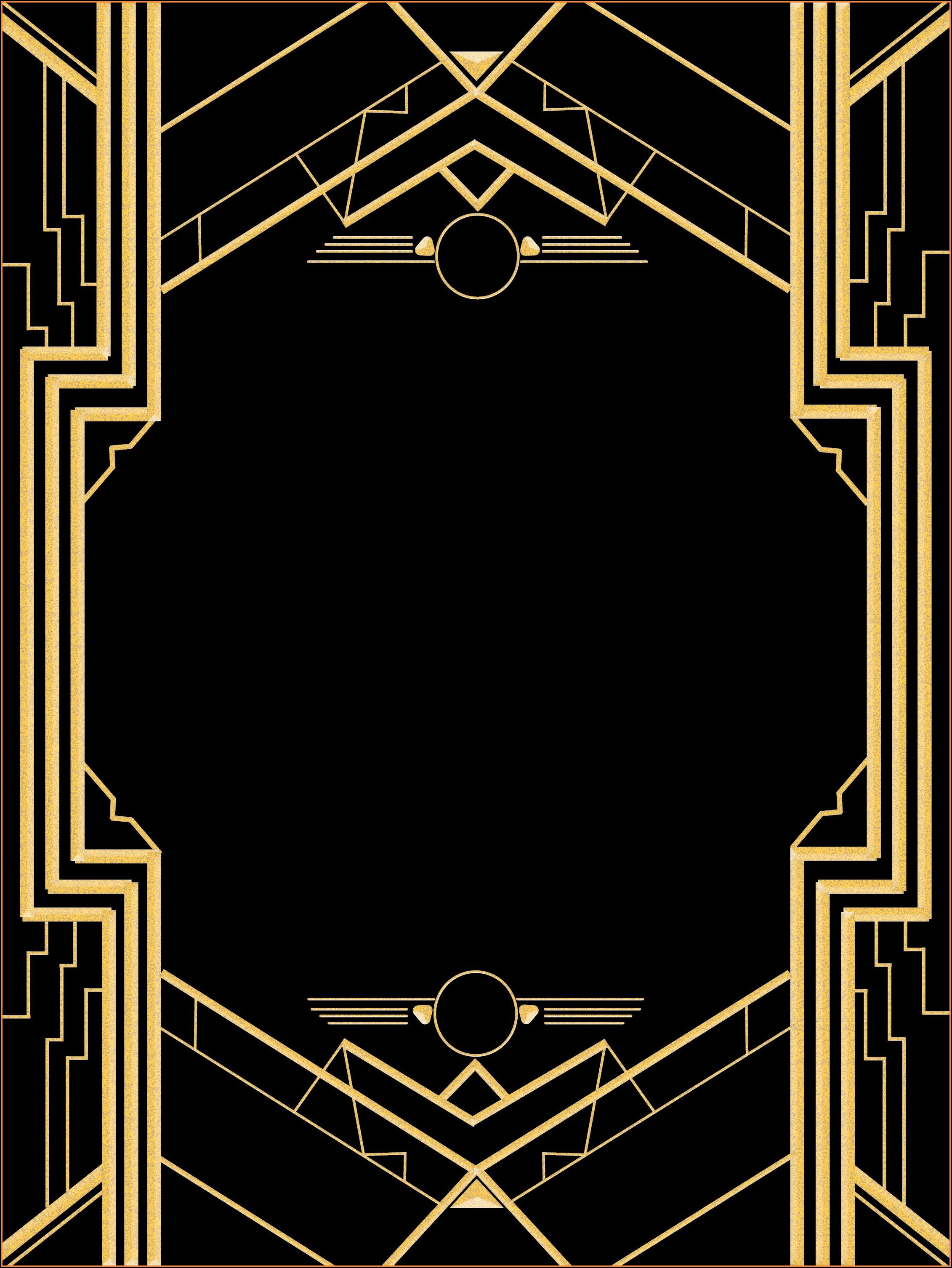 Great Gatsby Party Invitation Template Free