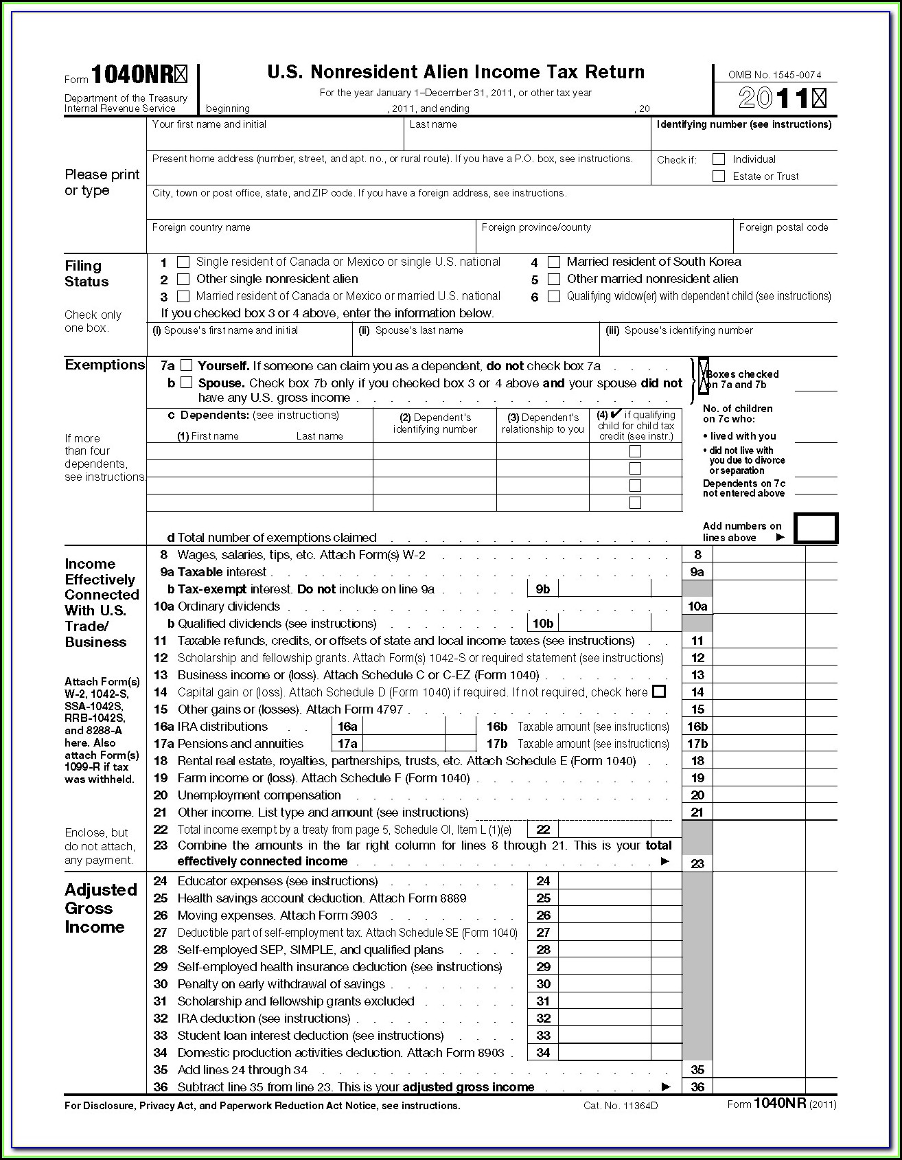Income Tax Form 1040ez Instructions
