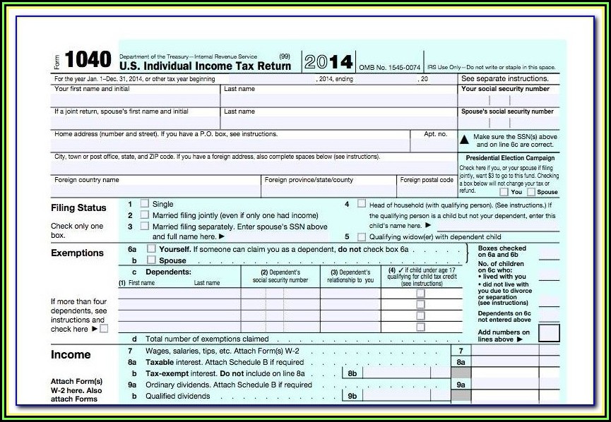 Income Tax Forms 1040ez 2017