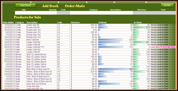 Inventory And Sales Manager Excel Template Free Download
