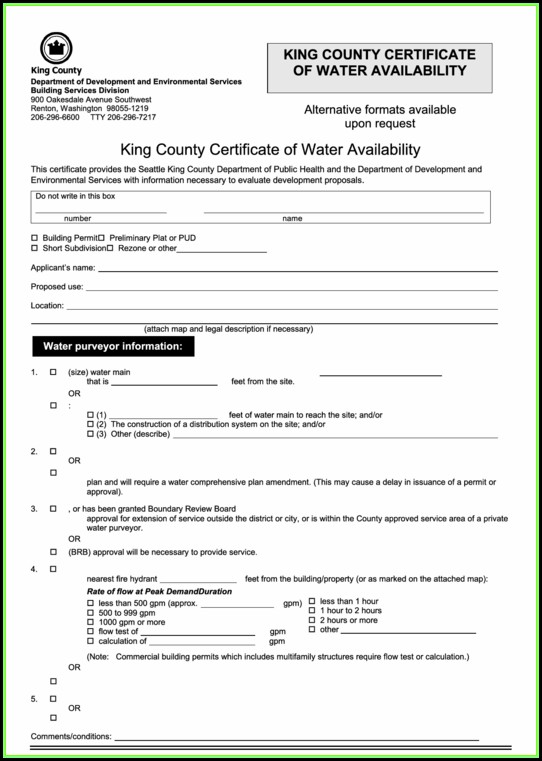 King County Court Forms