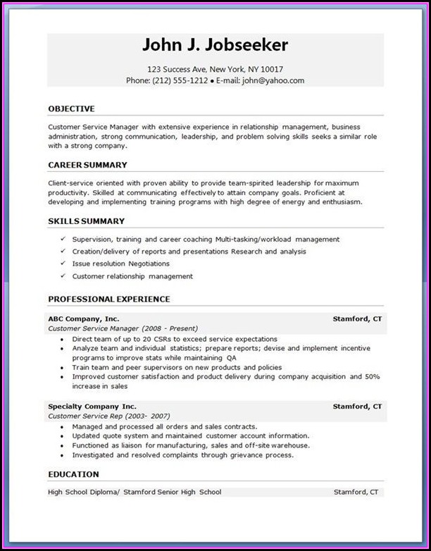 Latest Resume Templates Download