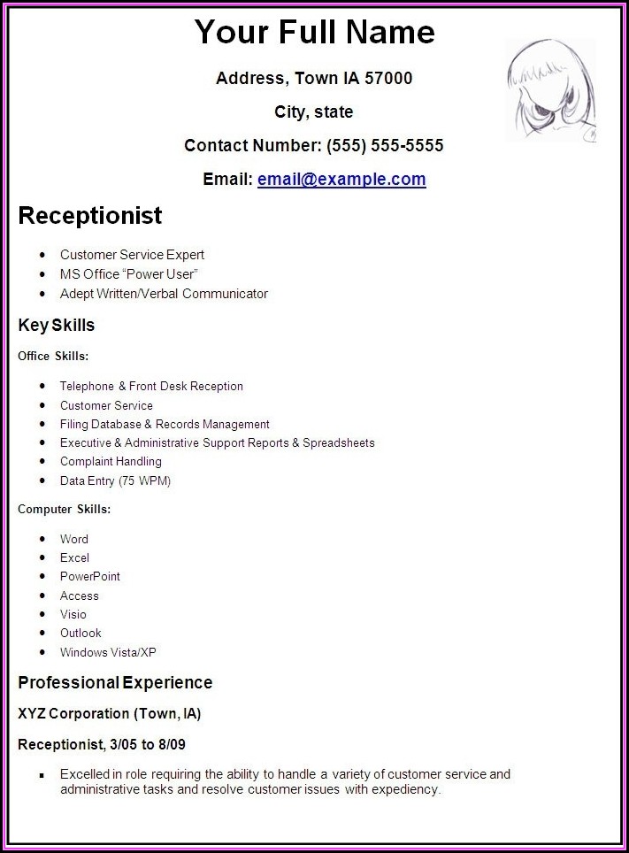 Make My Own Resume Template
