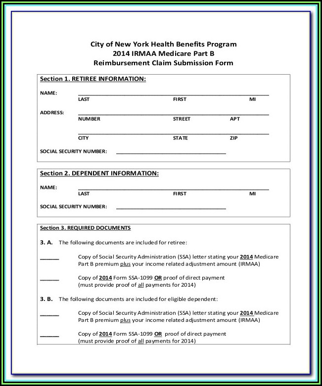 Free Fillable Cms S Claim Form Pdf Printable Forms Free Online