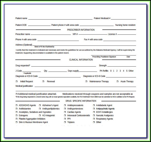 Medicare Part B Prior Authorization Form For Mri