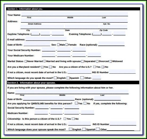 Medicare Part D Application Form Pdf