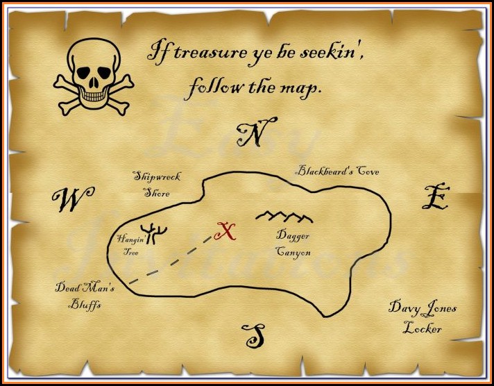 Pirate Map Template To Print