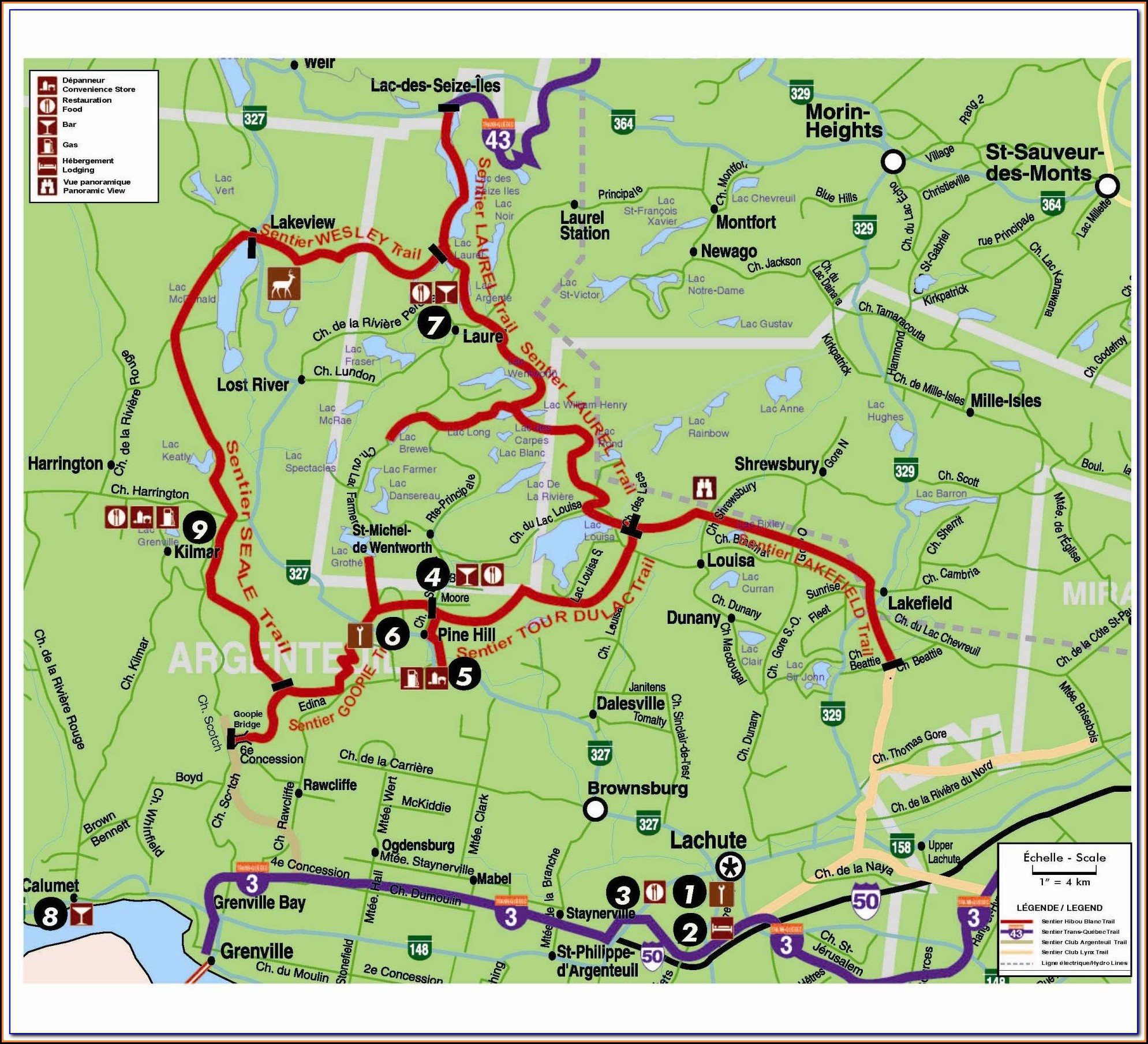 Quebec Snowmobile Trail Map App