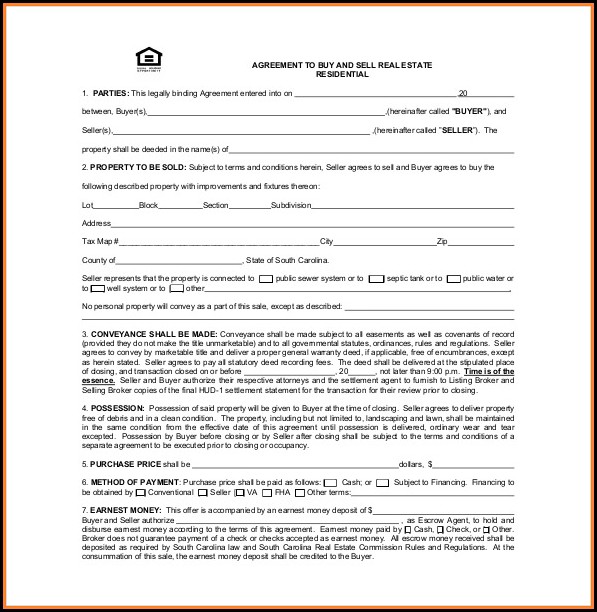 Real Estate Buy Sell Agreement Template