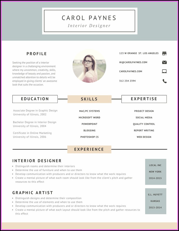 Resume Design Online Free