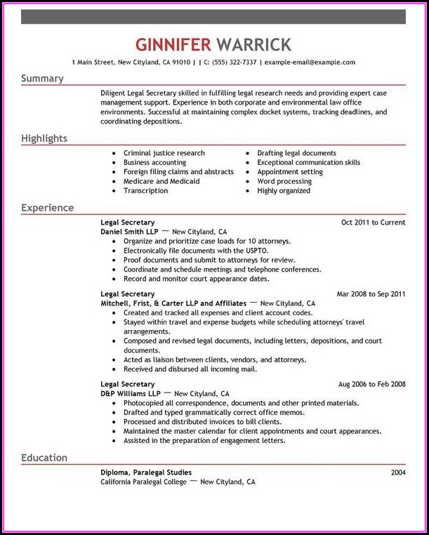 Resume Examples For Banking