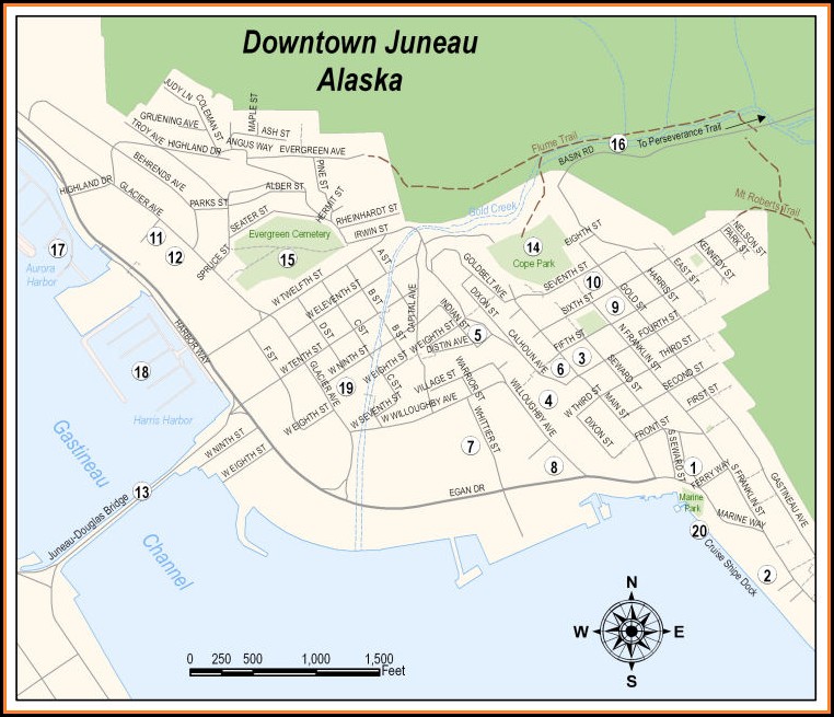 Street Map Juneau Alaska