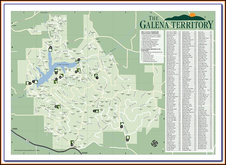 Street Map Of Galena Illinois