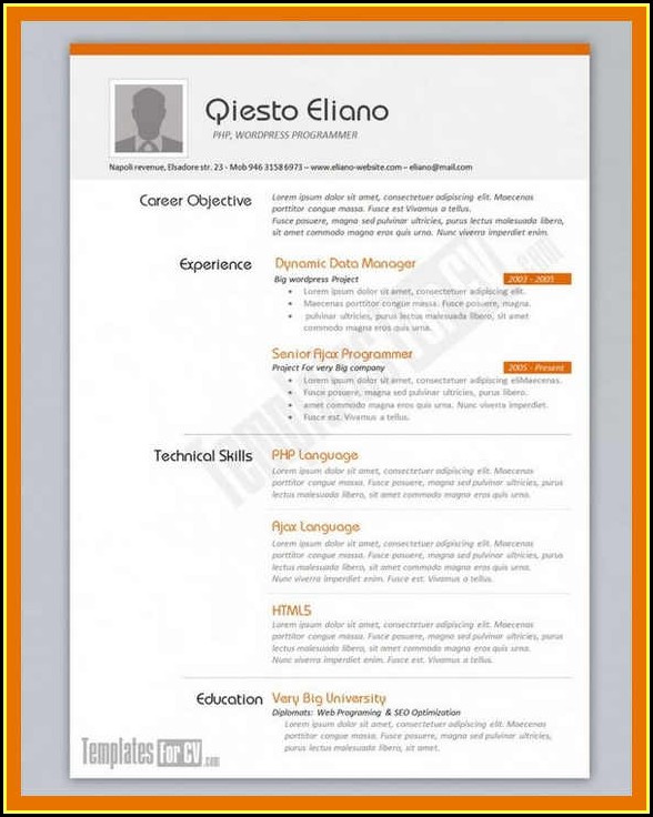 Top Rated Free Resume Templates