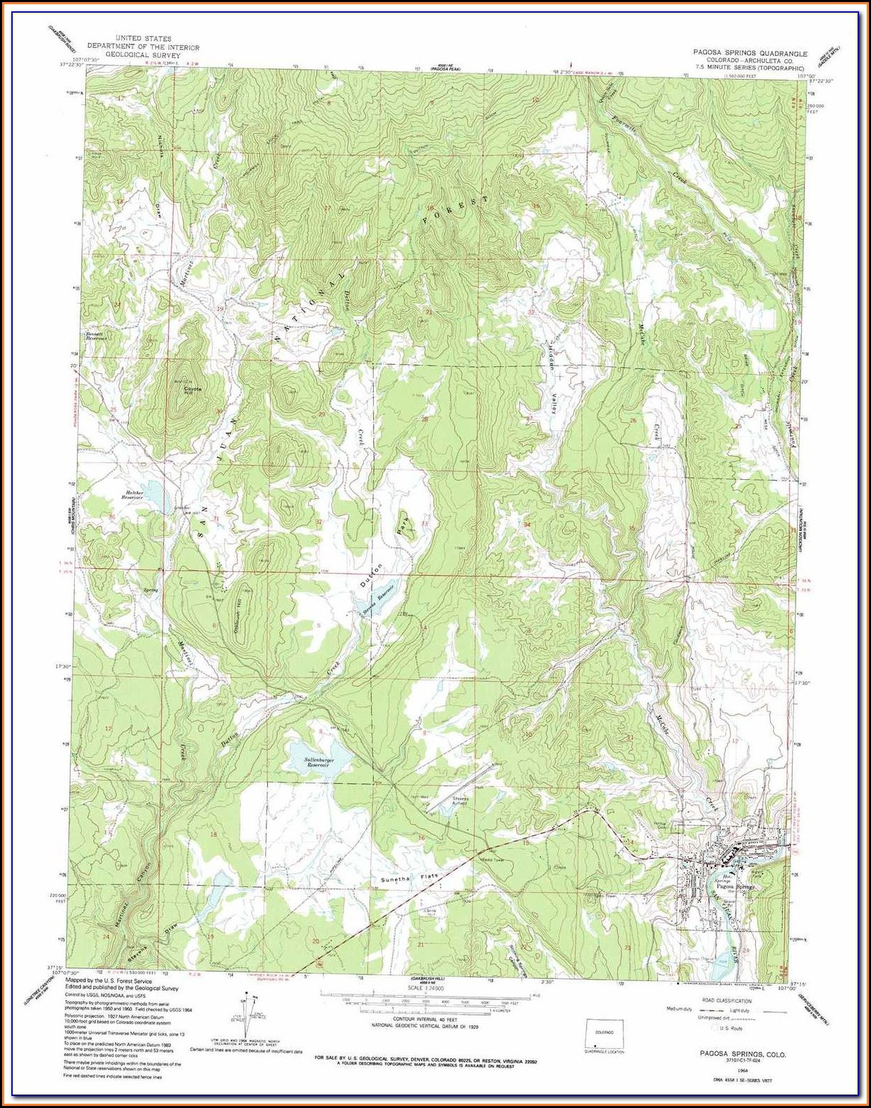 Topographic Maps Colorado Trail