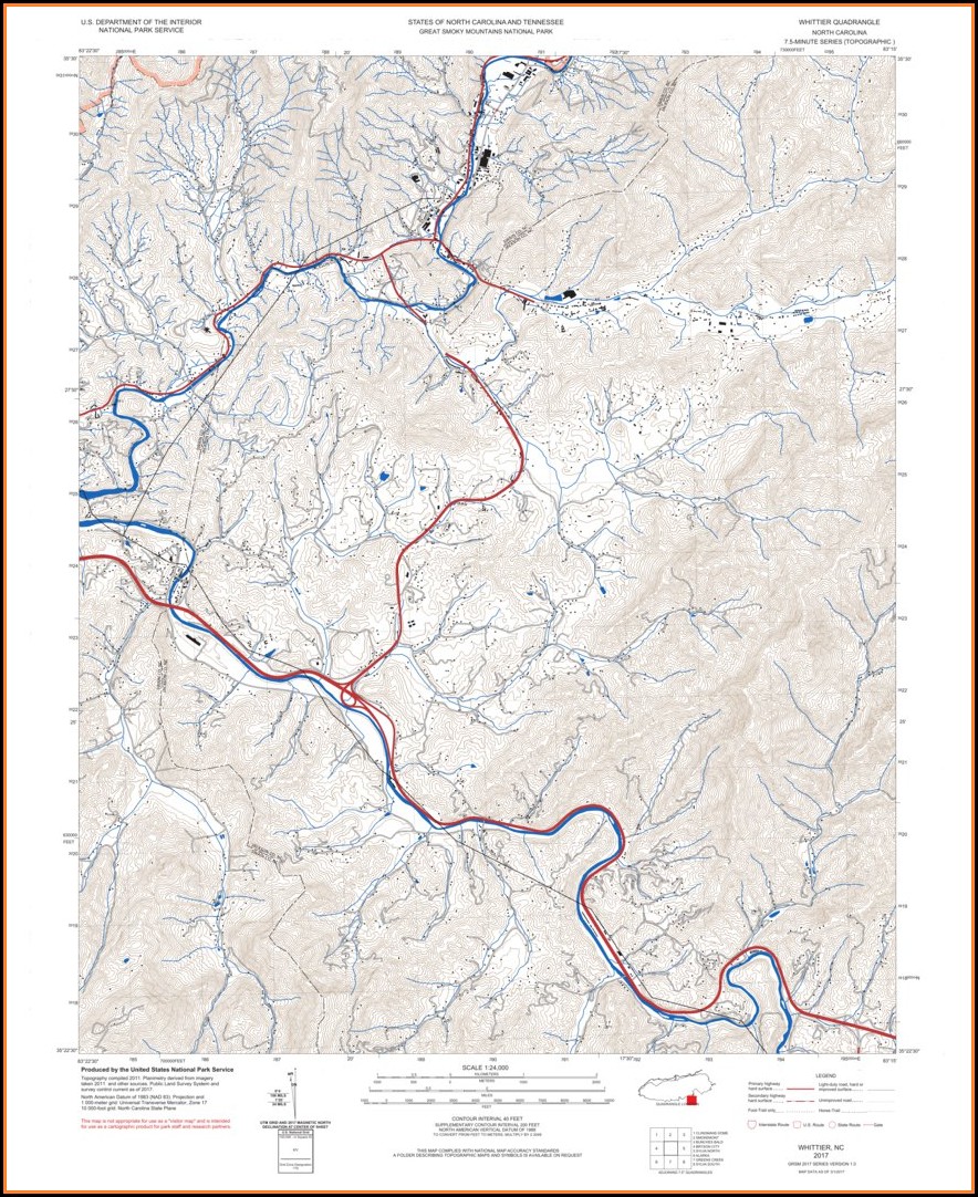 Trail Map Of Great Smoky Mountain National Park