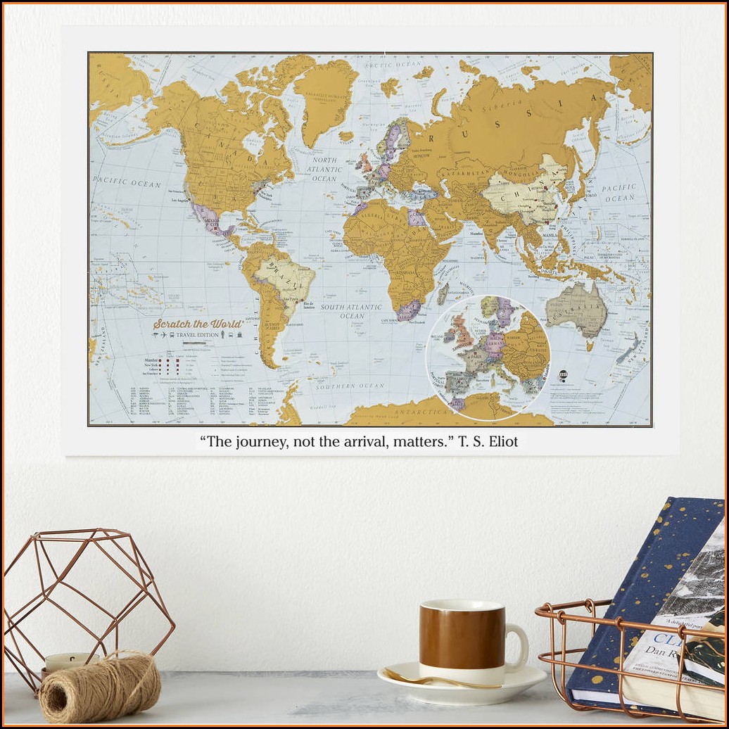 Travel World Personalised Scratch Map