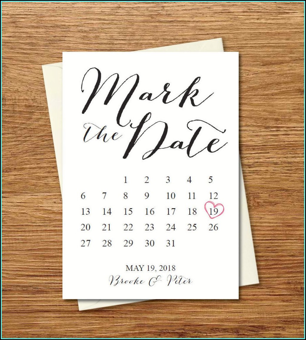 Free Printable Rustic Save The Date Templates